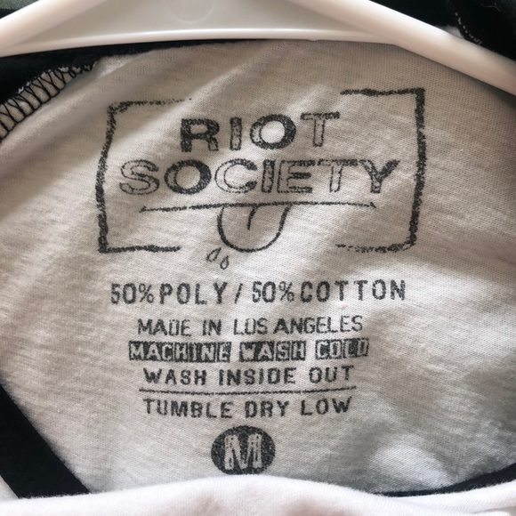 Riot Society Baseball Tee - Picture 4 of 4